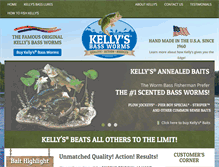 Tablet Screenshot of kellysbassworms.com